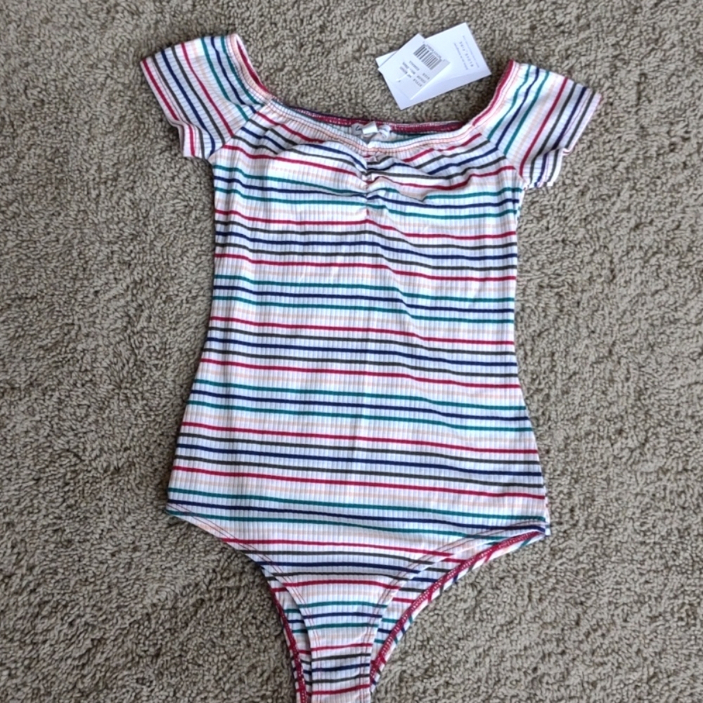 striped bodysuit